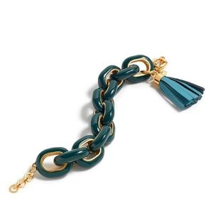 *NEW* J.Crew Enamel Chain Tassel Bracelet